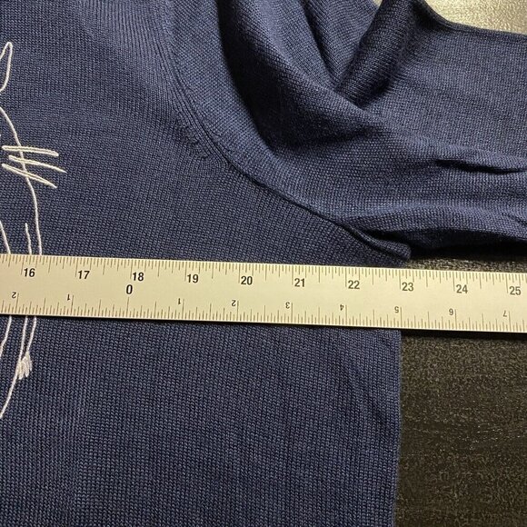 Torrid Her Universe Sweater Plus 1X Studio Ghibli My Neighbor Totoro Blue - Picture 14 of 16